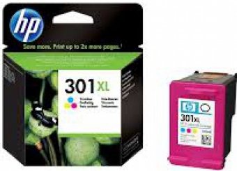 HP 301XL Tri-color Inkjet Cartridge CH564EE 884962894545