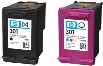 HP 301 Combo Pack Black/Color Inkjet Cartridge N9J72AE 889894508898