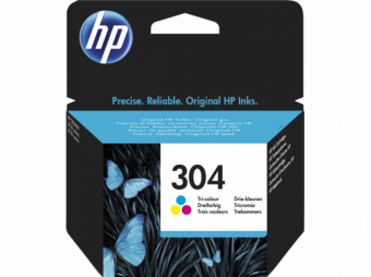 HP 304 Tri-Color Inkjet Cartridge N9K05AE#UUS 889894860736