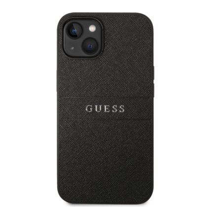 Guess PU Leather Saffiano Case for iPhone 14 Plus / Black GUHCP14MPSASBBK 3666339088590