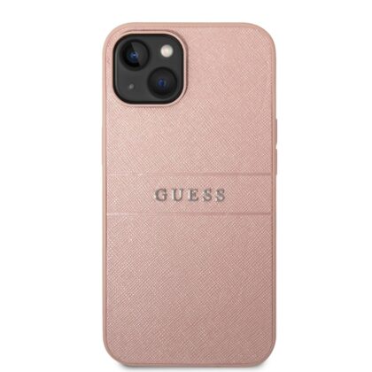 Guess PU Leather Saffiano Case for iPhone 14 Plus / Pink GUHCP14MPSASBPI 3666339088675