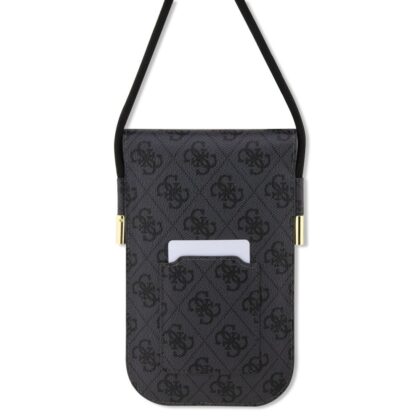 Guess PU 4G Metal Logo Script Phone Bag / Black GUOWBP4SNSK 3666339127671