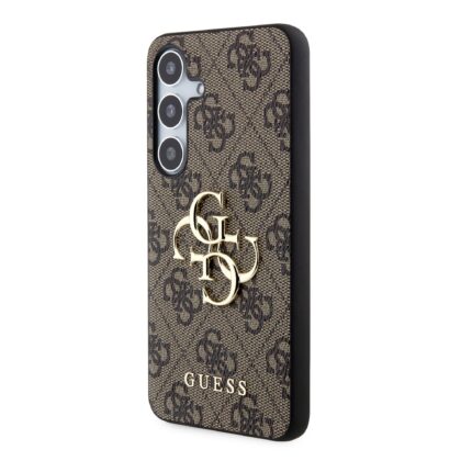 Guess PU 4G Metal Logo Case for Samsung Galaxy S24+ / Brown GUHCS24M4GMGBR 3666339241254