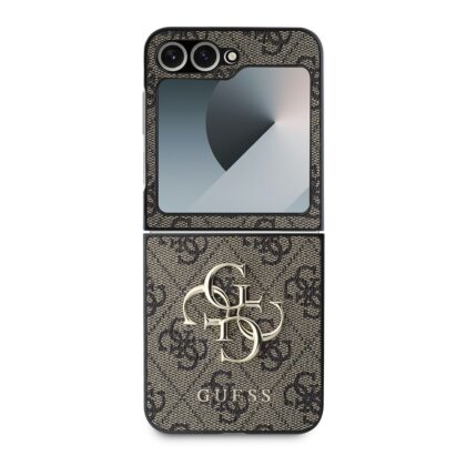 Guess PU 4G Metal Logo Case for Samsung Galaxy Z Flip 6/7 FE / Brown GUHCZF64GMGBR 3666339313142