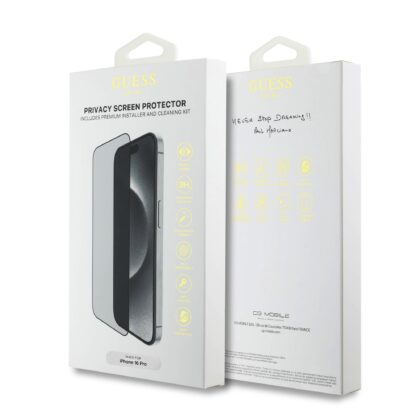 Guess Screen Protector 2.5D PRIVACY for iPhone 16 Pro / Black GUTGP16LBOKGCIP 3666339342982