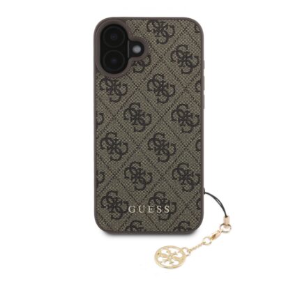 Guess 4G Charm Case for iPhone 16 Tone on Tone / Brown GUHCP16SGF4GCW 3666339343774