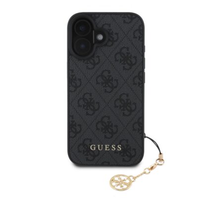 Guess 4G Charm Case for iPhone 16 Tone on Tone / Grey GUHCP16SGF4GCK 3666339343811
