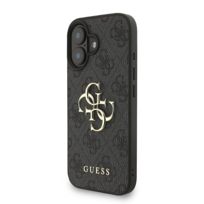 Guess PU 4G Metal Logo Strap Case for iPhone 16 / Black GUHCP16SP4GMGSK 3666339475888