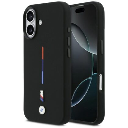 BMW M Silicon Tricolor Line MagSafe Case for Apple iPhone 17 BMHMP17S25SITMIK 3666339484842