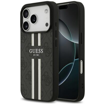 Guess 4G Printed Stripes MagSafe Case for Apple iPhone 17 Pro GUHMP17LP4RPSK 3666339491383