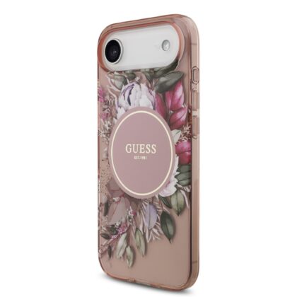 Guess IML Flowers Strap MagSafe Case for iPhone Air / Pink GUHMP17MHFWBRCESP 3666339526160