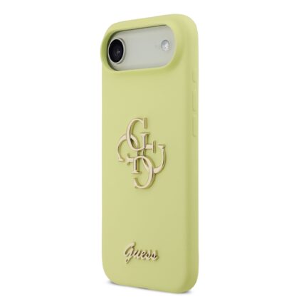 Guess Liquid Silicone 4G Metal Logo Case for iPhone Air / Yellow GUHCP17MSC4GLMY 3666339549947