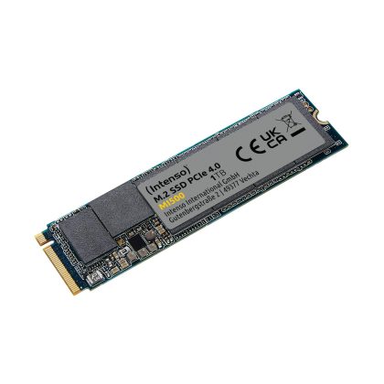 SSD INTENSO MI500 1TB M.2 NVMe 3D NAND Write speed 4500 MBytes/sec Read speed 5300 MBytes/sec 4mm TBW 600 TB MTBF 1500000 hours 3836460  3836460 4034303033973