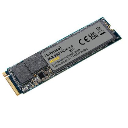 SSD INTENSO MI500 2TB M.2 NVMe 3D NAND Write speed 4500 MBytes/sec Read speed 5300 MBytes/sec 4mm TBW 1200 TB MTBF 1500000 hours 3836470  3836470 4034303033997