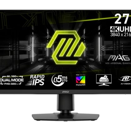 LCD Monitor MSI MAG 272URDF E16 27" Gaming/4K Matte Panel IPS 3840x2160 16:9 160Hz 0.5 ms Colour Black MAG272URDFE16  MAG 272URDF E16 4711377307284