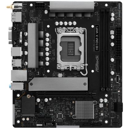 Mainboard ASROCK Intel H810 LGA 1851 (Socket V1) micro ATX RAM DDR5-SDRAM 2xSlots Wi-Fi Yes Bluetooth Yes 1xNumber of M.2 (M) slots H810M-XWIFI  H810M-X WIFI 4711581490659