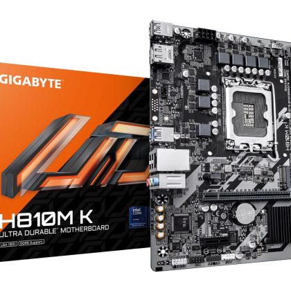 Mainboard GIGABYTE Intel H810 LGA1851 Micro-ATX Memory DDR5 Memory slots 2 H810MK1.0  H810M K 1.0 4719331868697