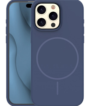 Mocco Silicone Thin Mag case for Apple iPhone 16 Pro Max MO-STM-IP-16PRMAX-BL 4752168155691