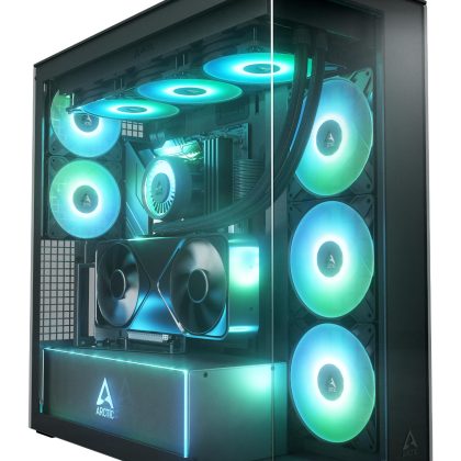 Case ARCTIC EATX Black Midi Tower PC Xtender VG (Mirror Black) ACPCC00019A  ACPCC00019A 4895265000584