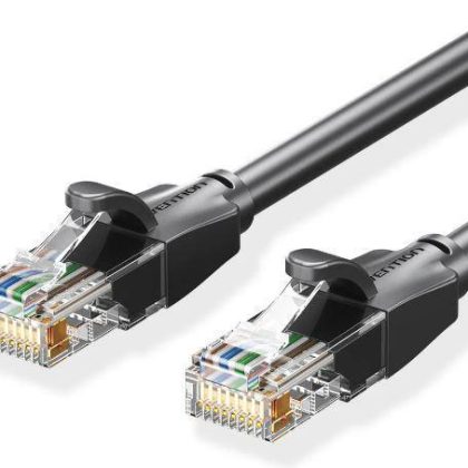 PATCH CABLE CAT.6 UTP/1M BLACK IBEBF VENTION  IBEBF 6922794741041
