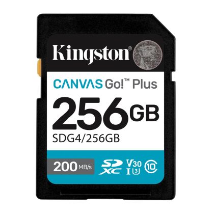 MEMORY SDXC 256GB UHS-I/SDG4/256GB KINGSTON  SDG4/256GB 740617347739