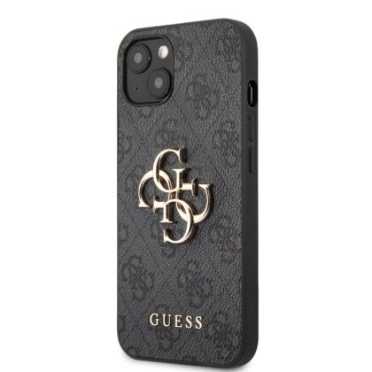 Guess PU 4G Metal Logo Case for iPhone 13 / Grey GUHCP13M4GMGGR 3666339031534