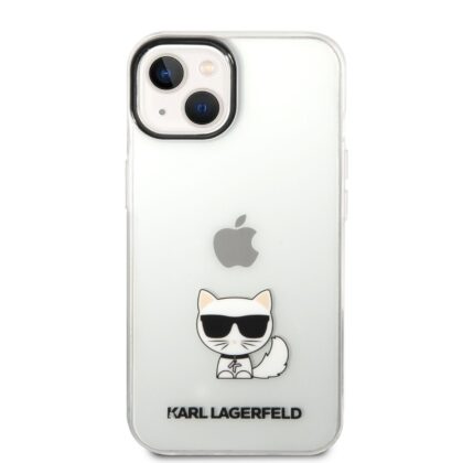 Karl Lagerfeld Choupette Logo Case for iPhone 14 Plus / Transparent KLHCP14MCTTR 3666339076528