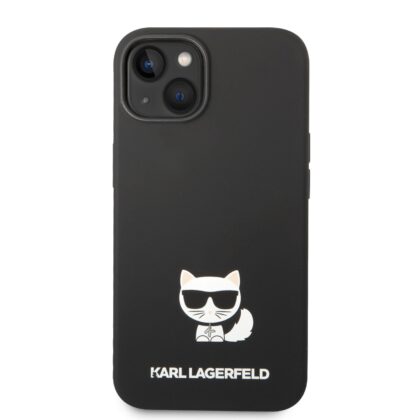Karl Lagerfeld Liquid Silicone Choupette Case for iPhone 14 Plus / Black KLHCP14MSLCTBK 3666339076566