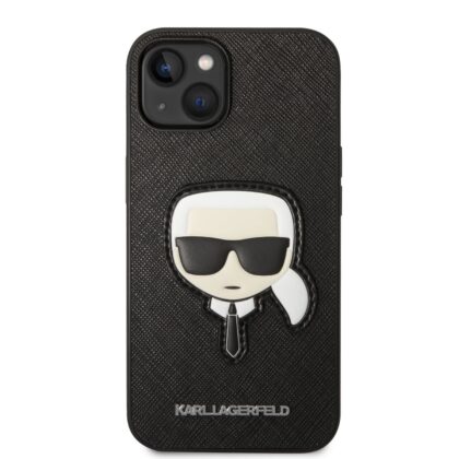 Karl Lagerfeld PU Saffiano Karl Head Case for iPhone 14 Plus / Black KLHCP14MSAPKHK 3666339077044