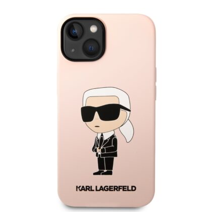 Karl Lagerfeld Liquid Silicone Ikonik NFT Case for iPhone 14 Plus / Pink KLHCP14MSNIKBCP 3666339098629