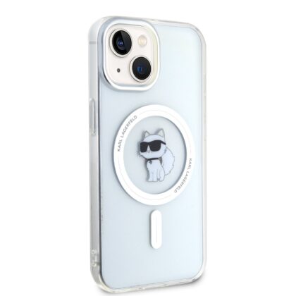 Karl Lagerfeld IML Choupette MagSafe Case for iPhone 15 / Transparent KLHMP15SHFCCNOT 3666339162399