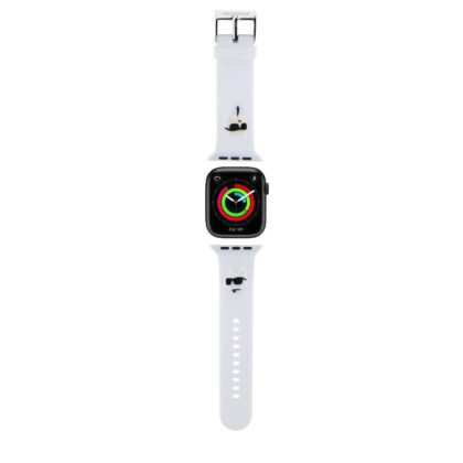 Karl Lagerfeld Karl and Choupette Head NFT Watch Strap for Apple Watch 42/44/45/46/49 / white KLAWLSLKCNH 3666339190101