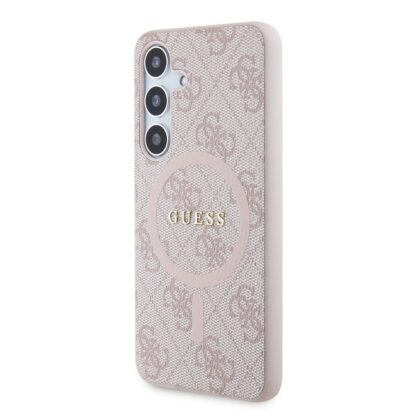 Guess PU Leather 4G Colored Ring MagSafe Case for Samsung Galaxy S24 / Pink GUHMS24SG4GFRP 3666339241513