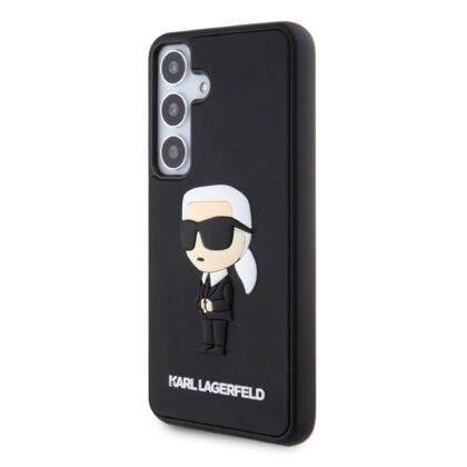 Karl Lagerfeld 3D Rubber Ikonik Case for Samsung Galaxy S24 / Black KLHCS24S3DRKINK 3666339241995