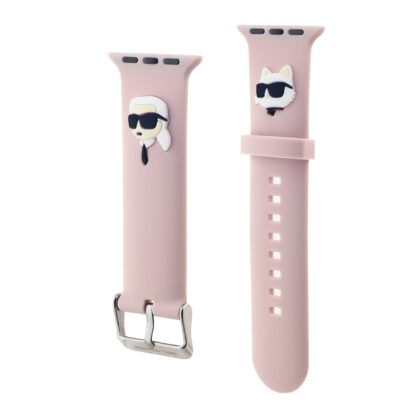 Karl Lagerfeld Karl and Choupette Head NFT Watch Strap for Apple Watch 38/40/41 / pink KLAWMSLKCNP 3666339259266