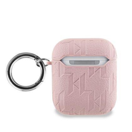 Karl Lagerfeld PU Embossed Choupette Head Case for AirPods 1/2 / Pink KLA2PGCHPP 3666339283711