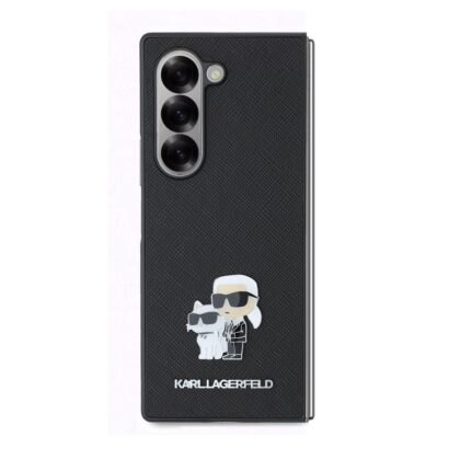 Karl Lagerfeld PU Saffiano Karl and Choupette Case for Samsung Galaxy Z Fold 6 / black KLHCZFD6SAPKCNPK 3666339322571