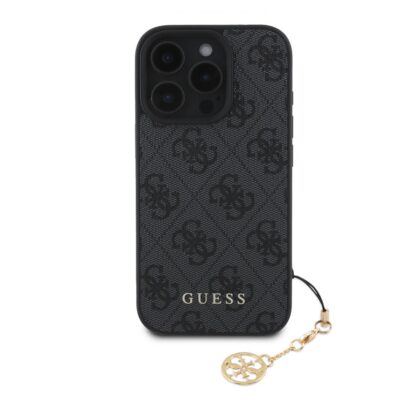 Guess 4G Charm Case for iPhone 16 Pro Max Tone on Tone / Grey GUHCP16XGF4GCK 3666339343842