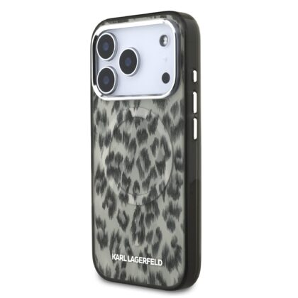 Karl Lagerfeld IML Leopard MagSafe Case for iPhone 17 Pro / brown KLHMP17LHDLEOICW 3666339506131