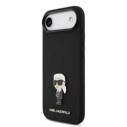 Karl Lagerfeld Liquid Silicone Metal Ikonik Case for iPhone Air / Black KLHCP17MSMHKNPK 3666339549664