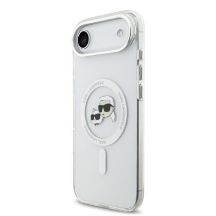 Karl Lagerfeld IML K&CH Heads Metal Frame MagSafe Case for iPhone Air / Transparent KLHMP17MHLSKCH 3666339550462