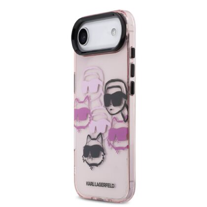 Karl Lagerfeld IML Multi Karl and Choupette Heads Case for iPhone Air / pink KLHCP17MHMCHKCOP 3666339574932