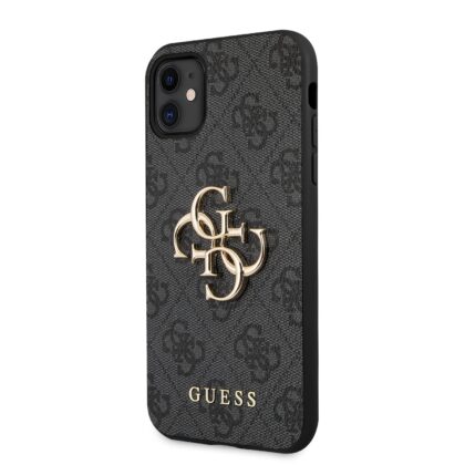 Guess PU 4G Metal Logo Case for iPhone 11 / Grey GUHCN614GMGGR 3700740506608