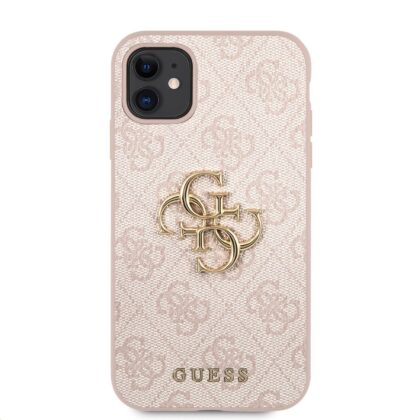 Guess PU 4G Metal Logo Case for iPhone 11 / Pink GUHCN614GMGPI 3700740506660