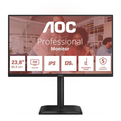 LCD Monitor AOC  60.5 cm (23.8") 1920 x 1080 pixels Full HD Native aspect ratio 16:9 LED Flat 24E4U  24E4U 4038986142779