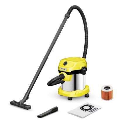 Vacuum Cleaner KARCHER Suction power 220 AW Input power 1000 W Dust capacity 15 L Drum vacuum Cleaning type Dry&wet Dust container Dust bag Colour Black/Yellow 1.628-054.0  1.628-054.0 4054278923802