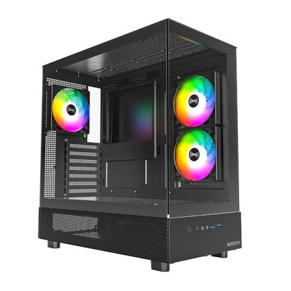Case MONTECH XR MidiTower Not included ATX MicroATX MiniITX Colour Black XR(B)  XR(B) 4710562741421
