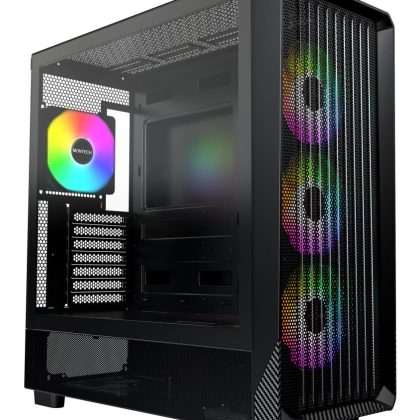 Case MONTECH X5 MidiTower Case product features Transparent panel Not included Colour Black X5(B)  X5 (B) 4710562748376