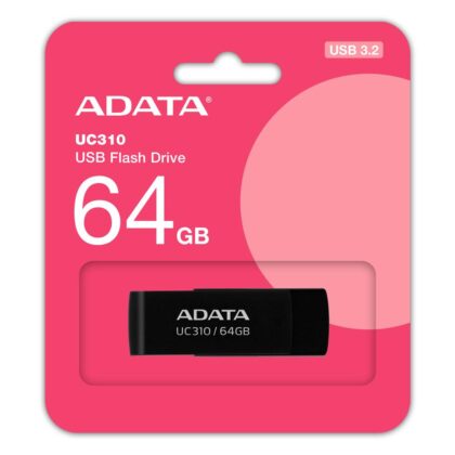 MEMORY DRIVE FLASH USB3.2 64GB/BLACK UC310-64G-RBK ADATA  UC310-64G-RBK 4711085941930