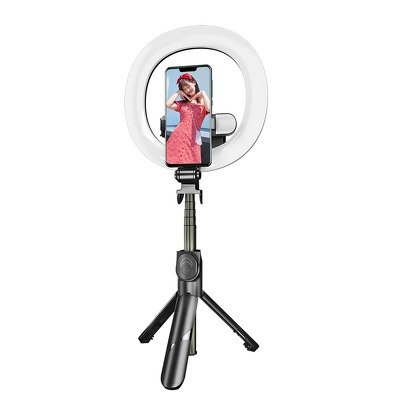 RoGer V14 Universal Tripod Stand for Selfie with LED Lamp RO-V14-BK 4752168109120